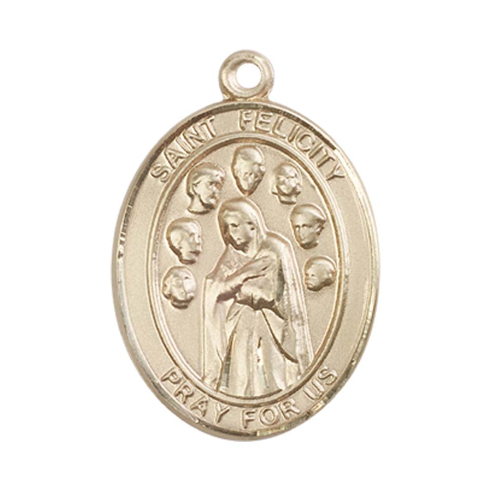14kt Gold St. Felicity Medal - Large