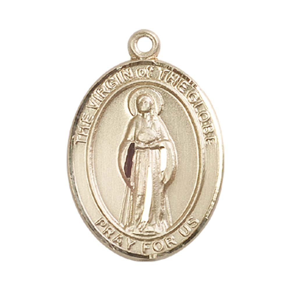 14kt Gold Virgin of the Globe Medal - Large