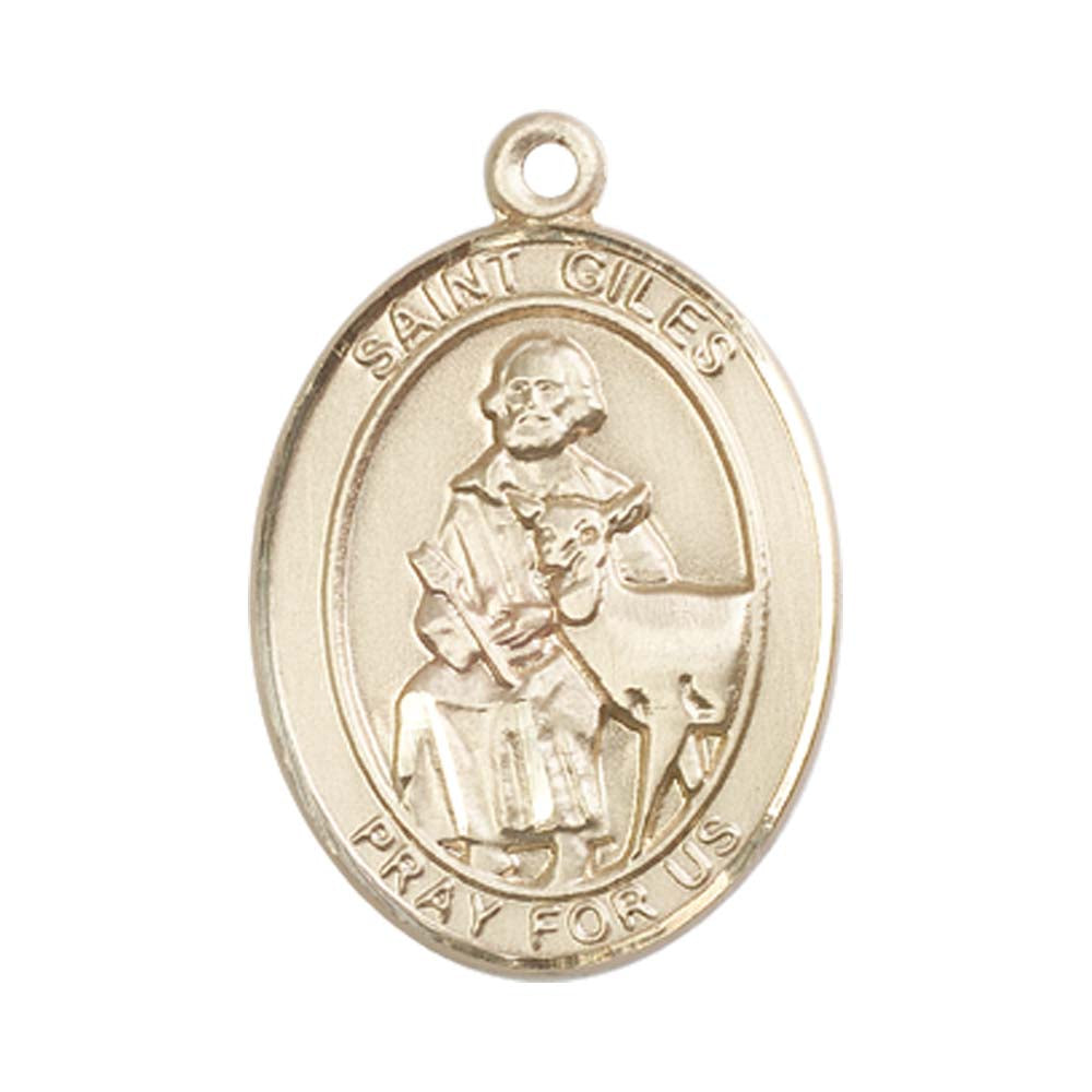 14kt Gold St. Giles Medal - Large