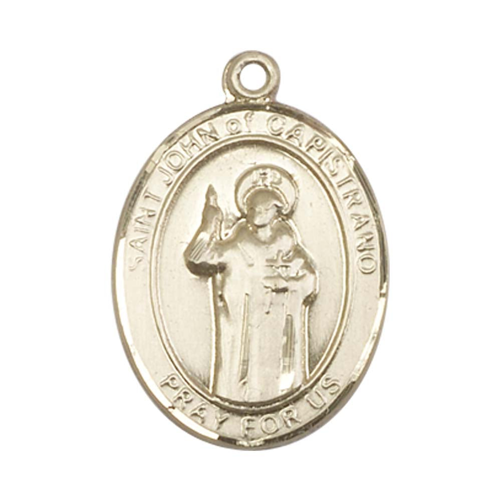 14kt Gold St. John Of Capistrano Medal - Large