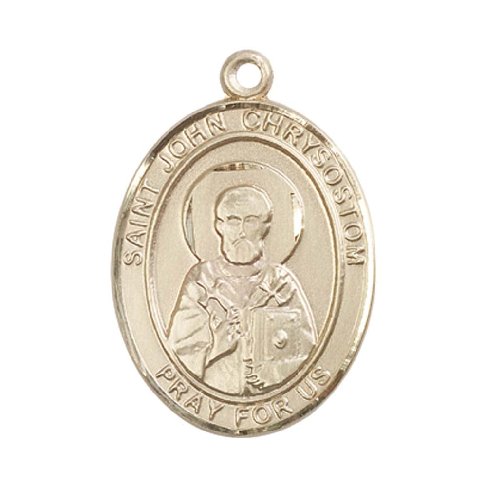 14kt Gold St. John Chrysostom Medal - Large