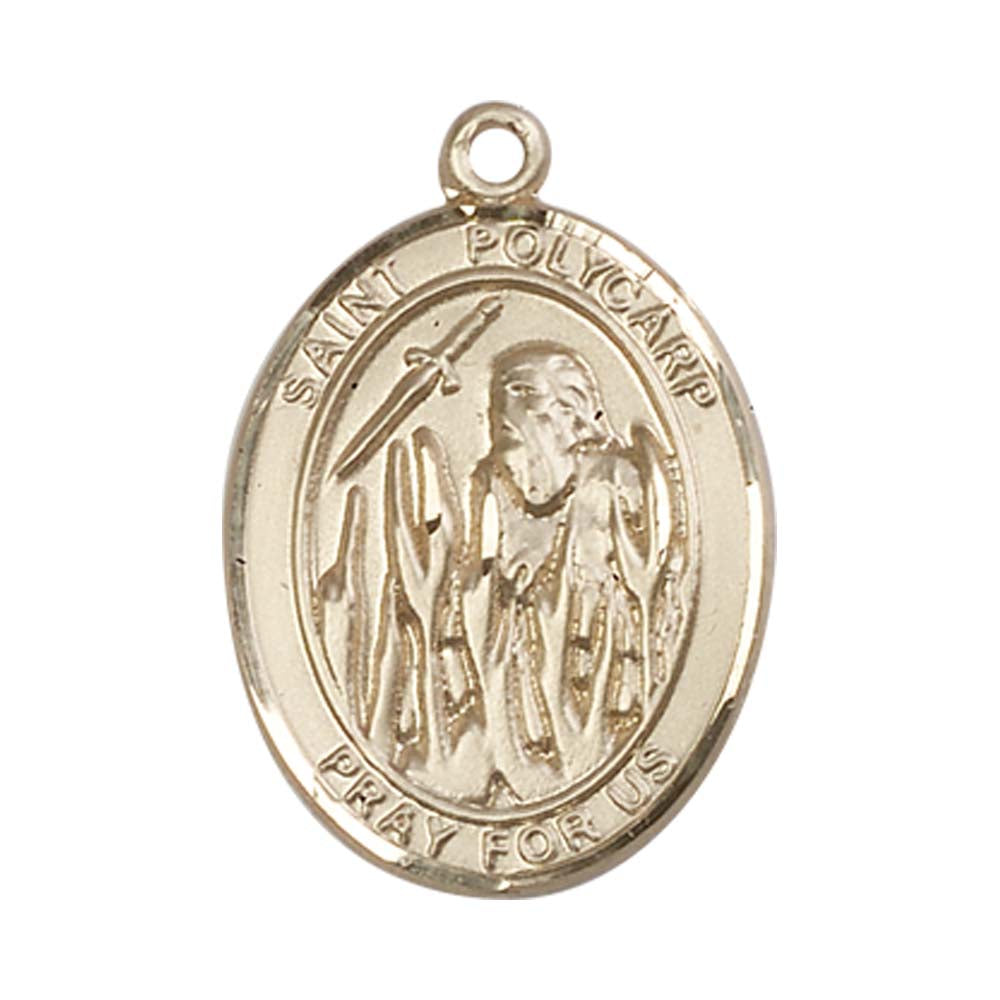 14kt Gold St. Polycarp of Smyrna Medal - Large