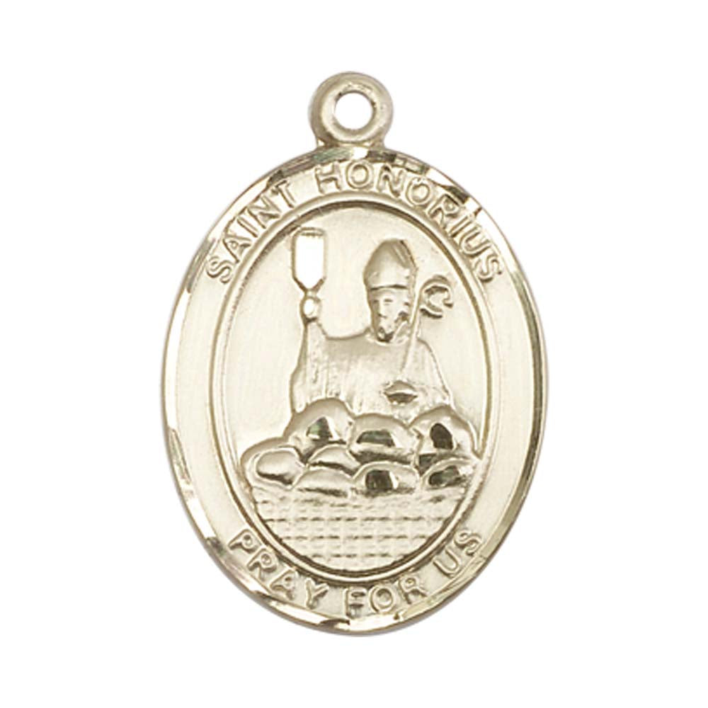 14kt Gold St. Honorius Medal - Large