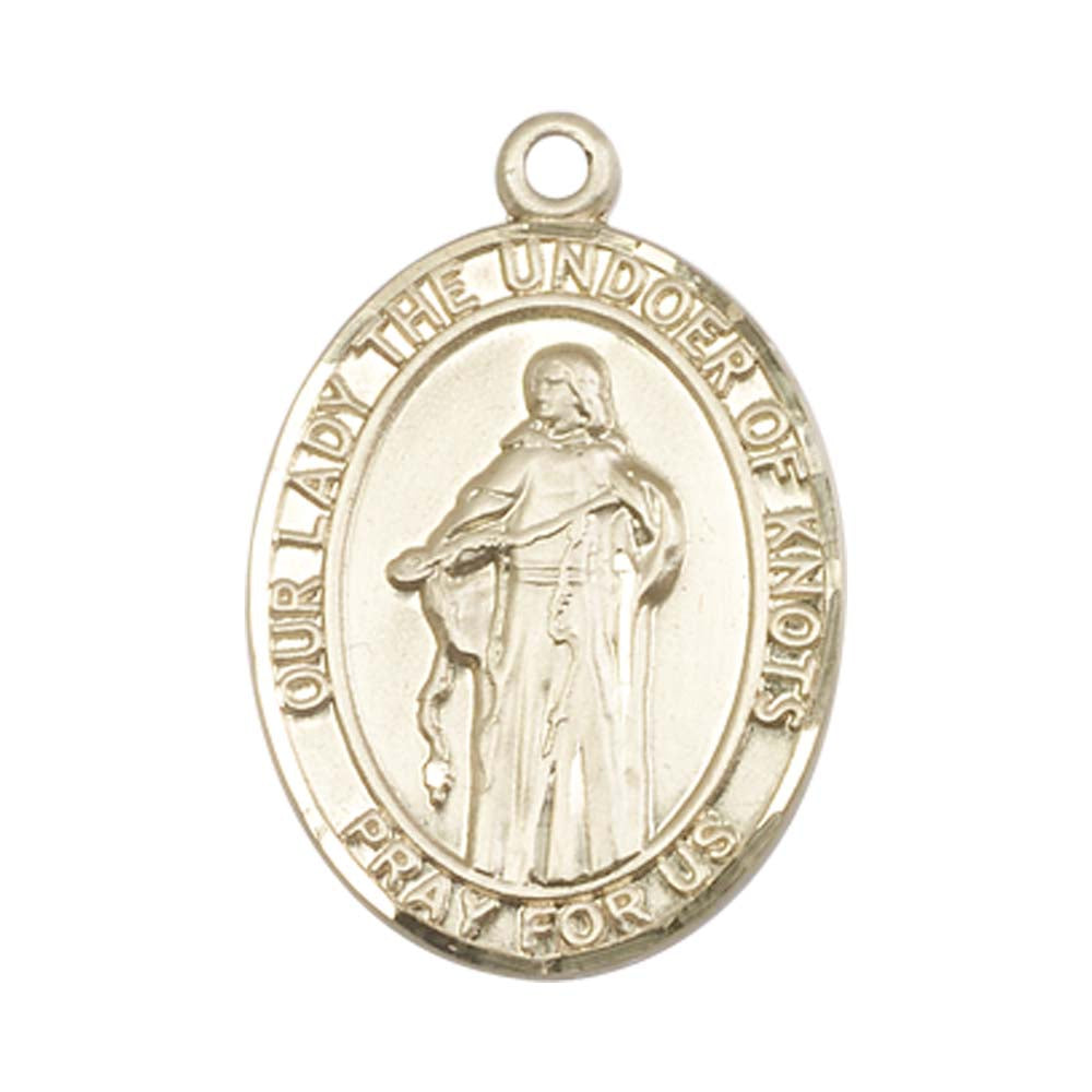 14kt Gold O/L Of Knots Medal - Large