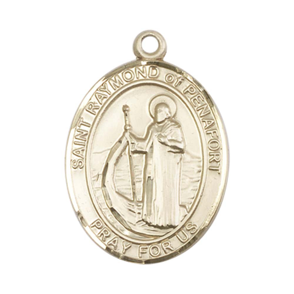 14kt Gold St. Raymond of Penafort Medal - Large