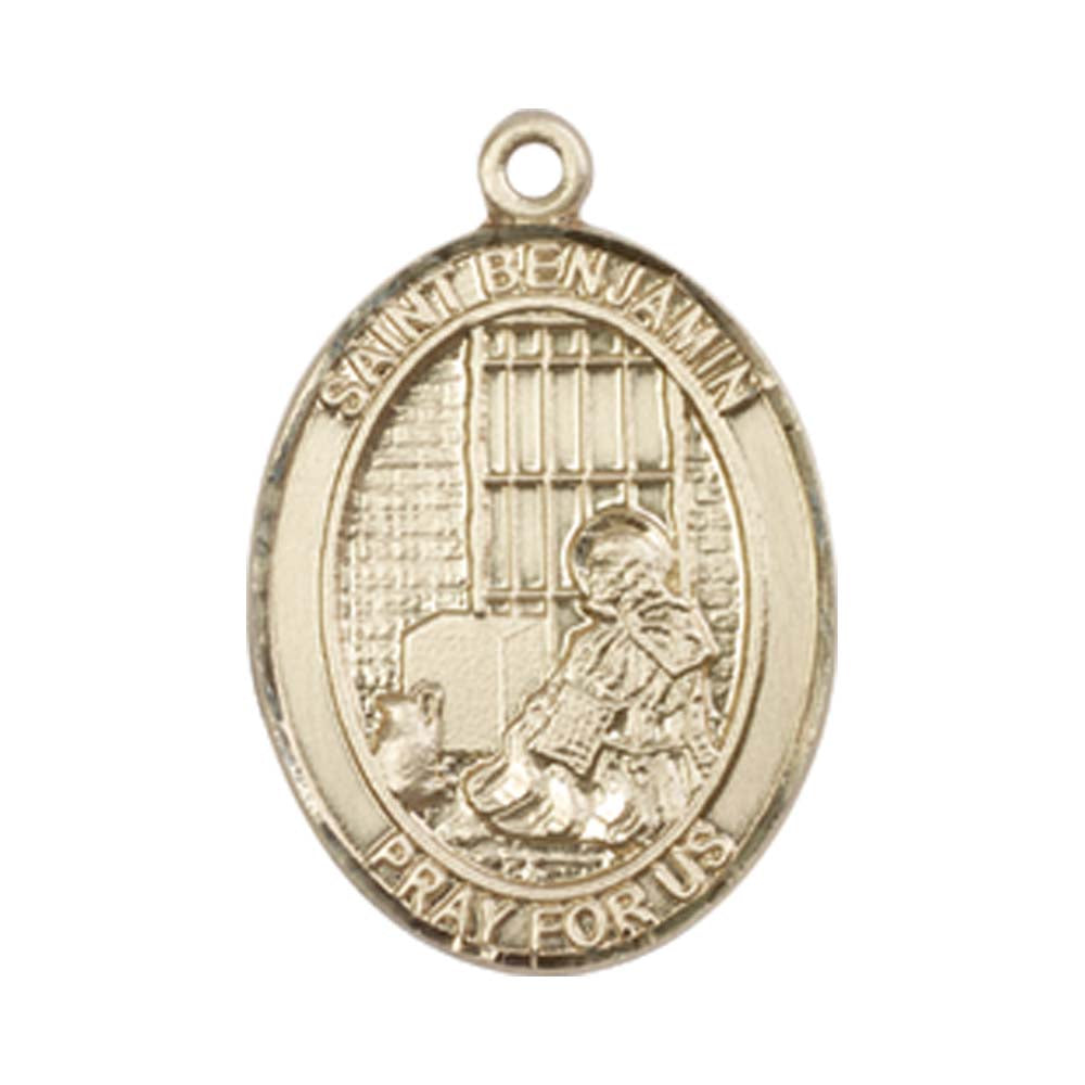 14kt Gold St. Benjamin Medal - Medium