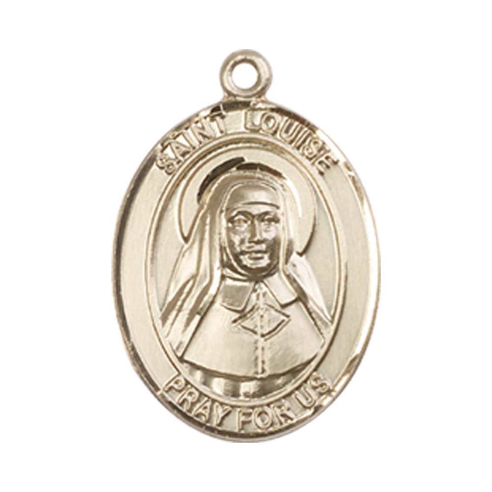 14kt Gold St. Louise De Marillac Medal - Medium