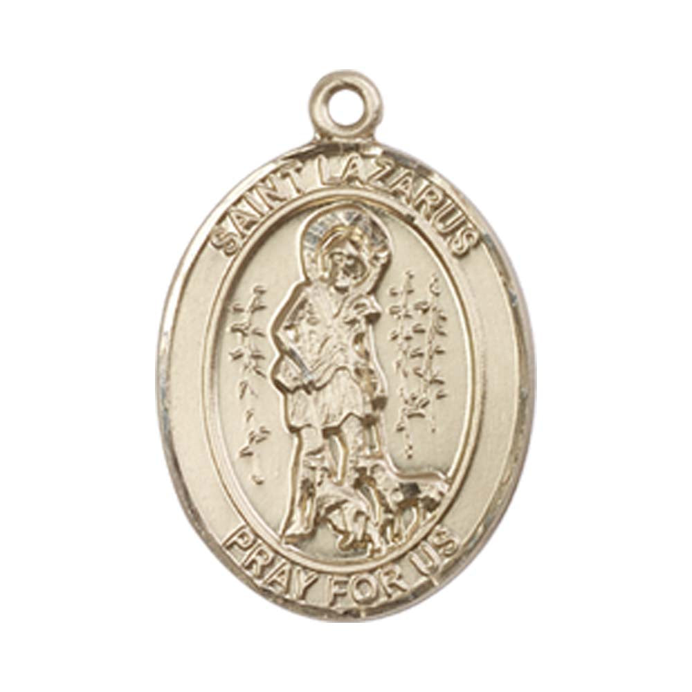 14kt Gold St. Lazarus Medal - Medium