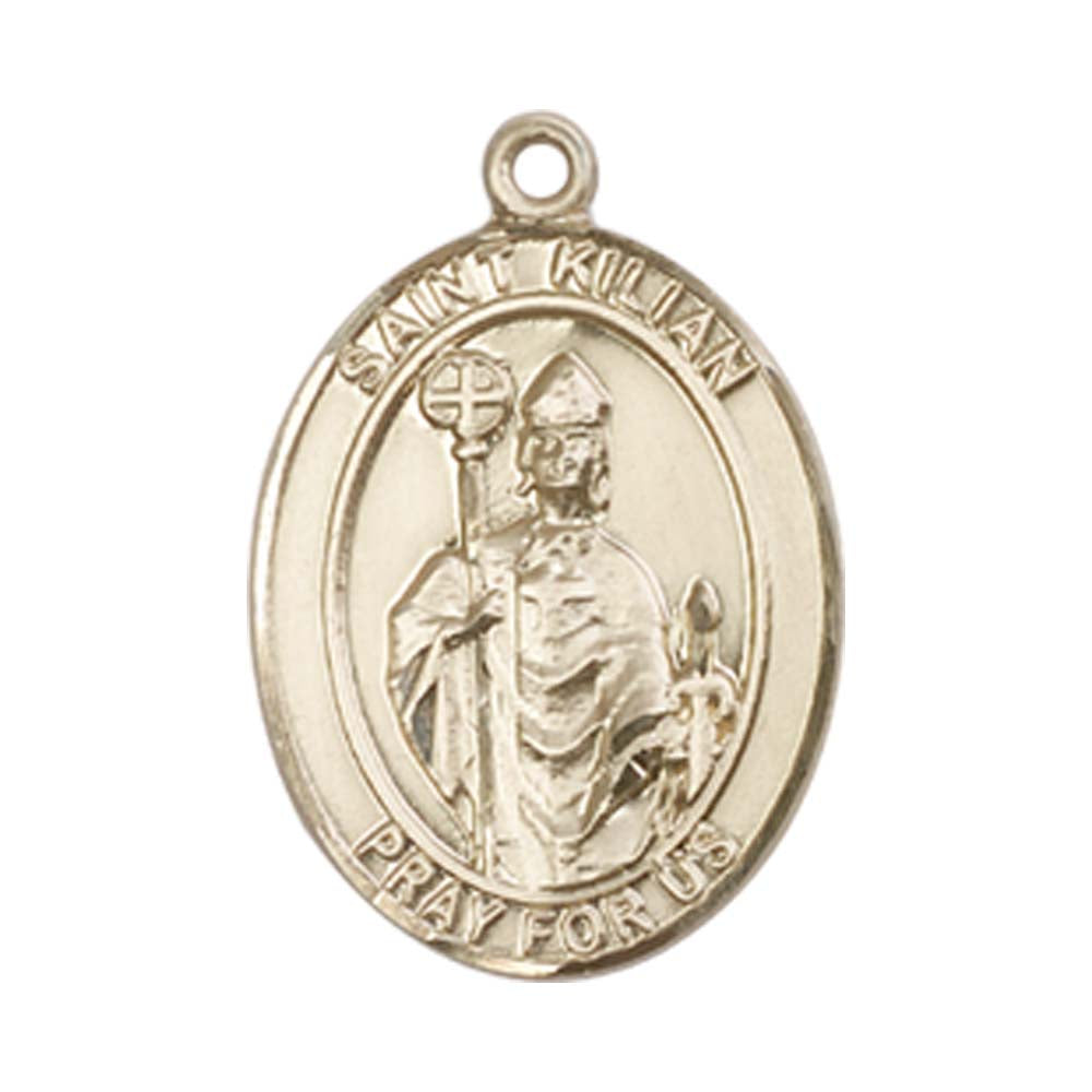 14kt Gold St. Kilian Medal - Medium