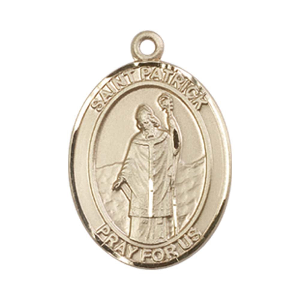 14kt Gold St. Patrick Medal - Medium