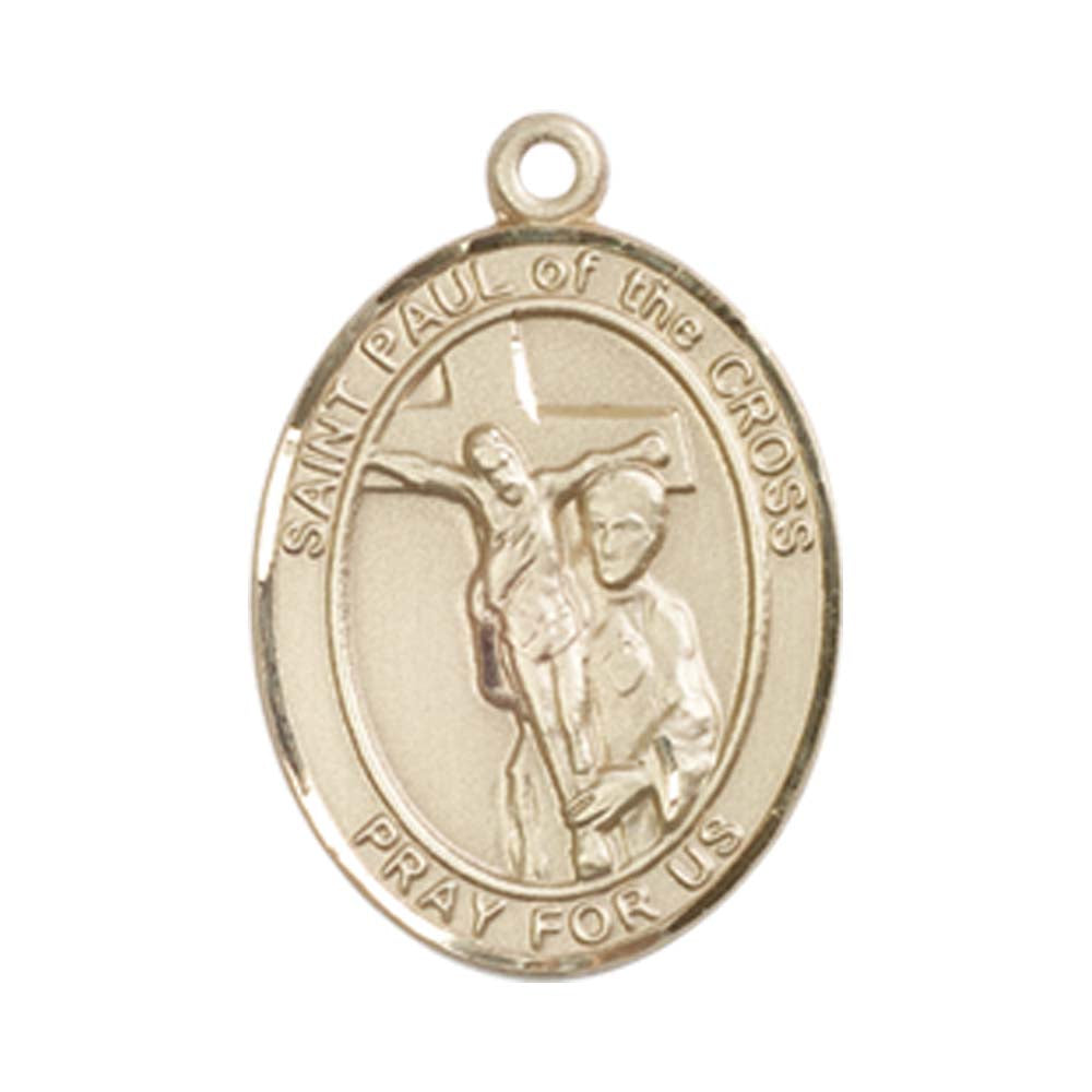 14kt Gold St. Paul of the Cross Medal - Medium