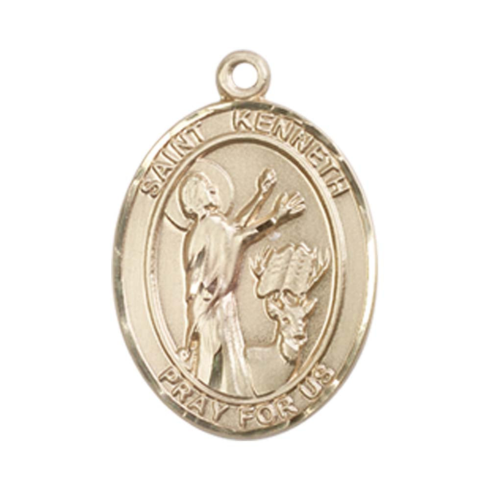14kt Gold St. Kenneth Medal - Medium