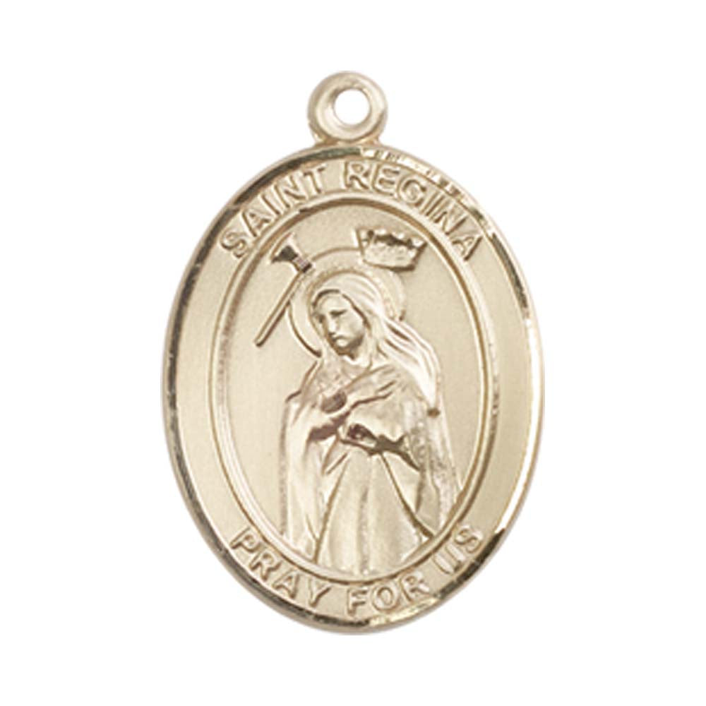14kt Gold St. Regina Medal - Medium