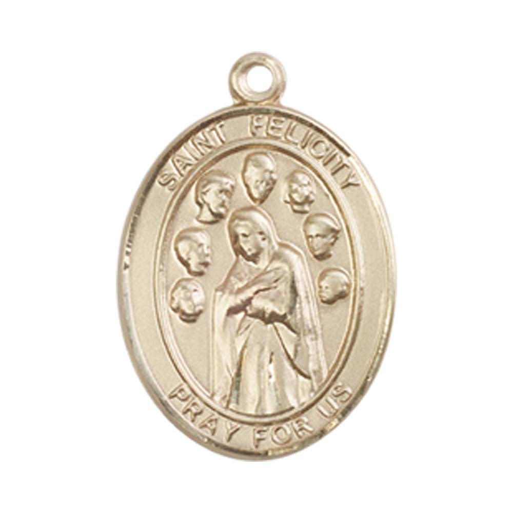 14kt Gold St. Felicity Medal - Medium