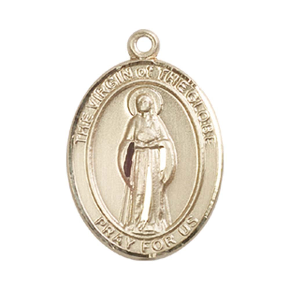 14kt Gold Virgin of the Globe Medal - Medium