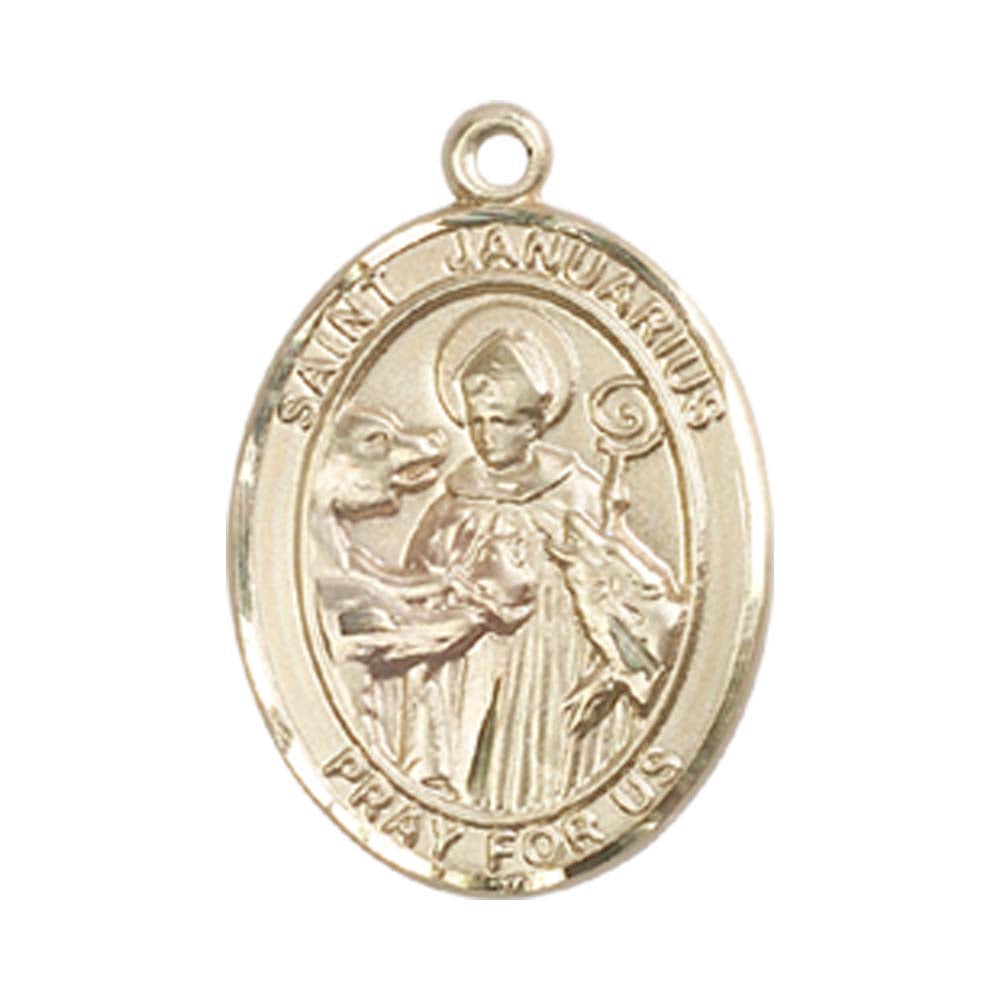 14kt Gold St. Januarius Medal - Medium