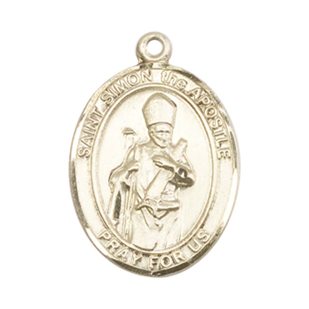 14kt Gold St. Simon Medal - Medium