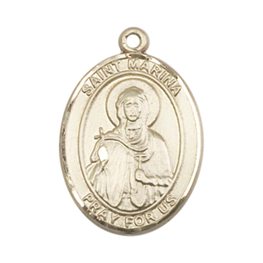 14kt Gold St. Marina Medal - Medium