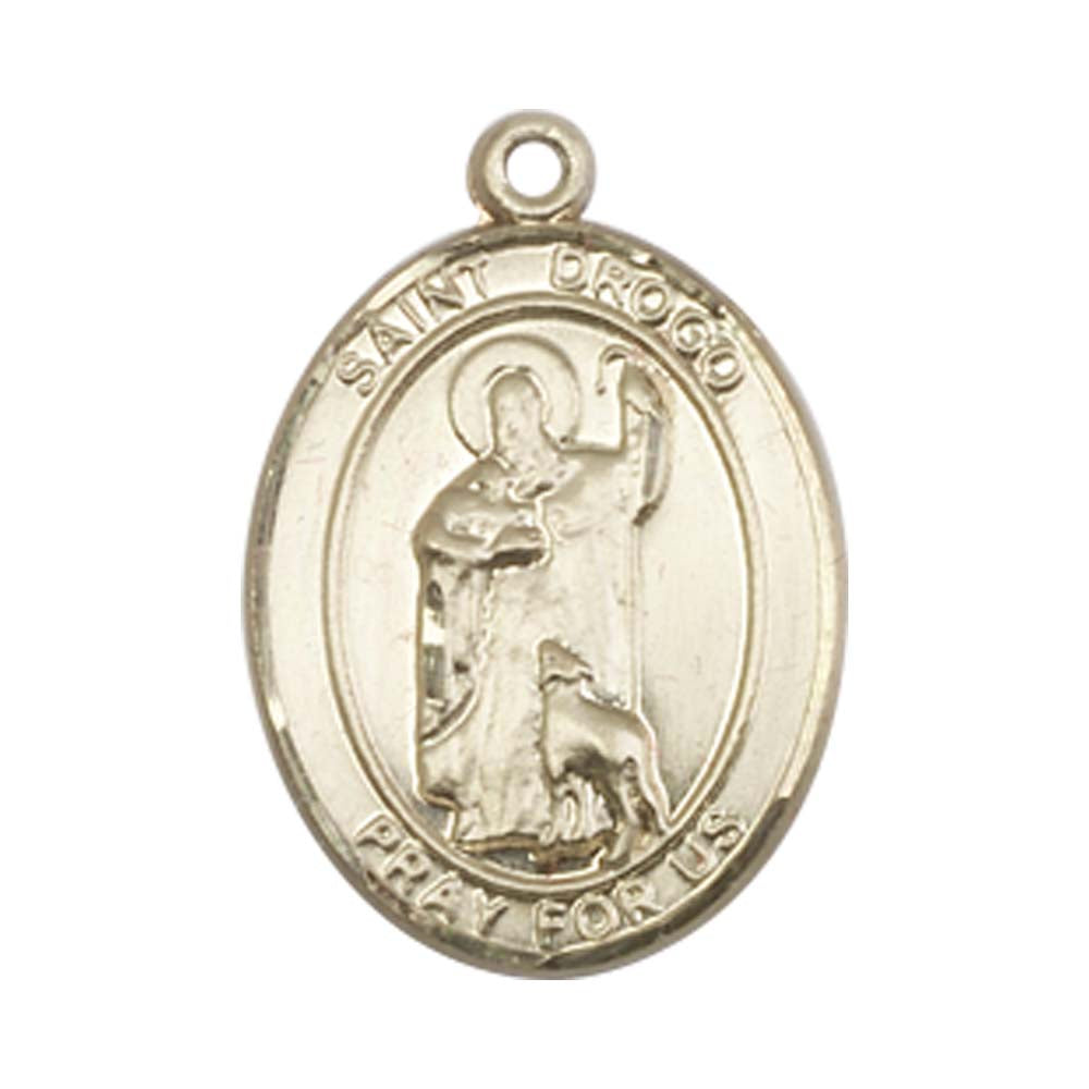 14kt Gold St. Drogo Medal - Medium