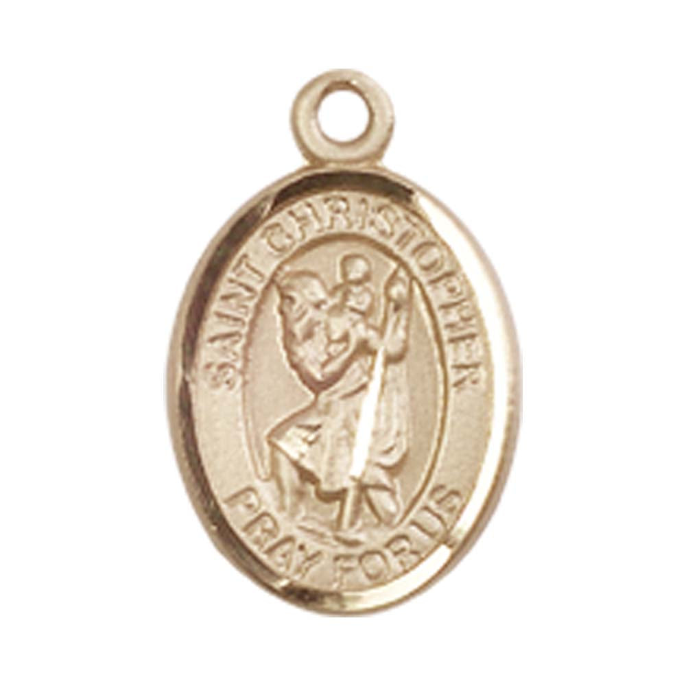 14kt Gold St. Christopher Medal - Small