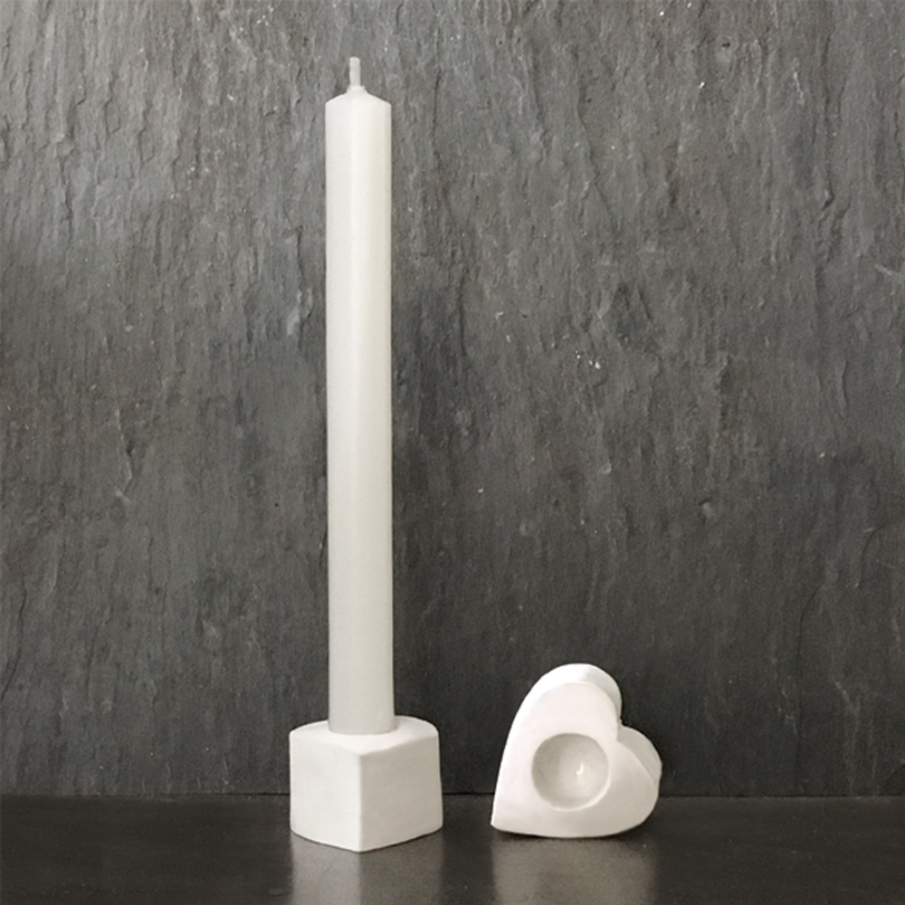 Candle With Holder - Heart