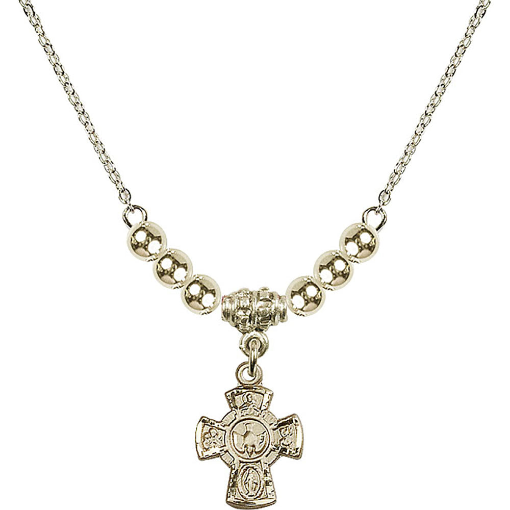 14kt Gold Filled 5-Way Birthstone Necklace with Gold Filled Beads - 3145