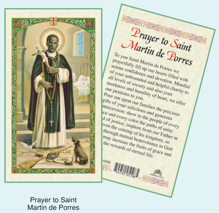 PRAYER CARD ST MARTIN DE PORRE