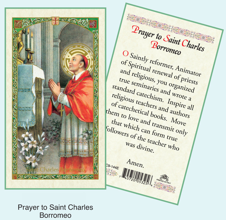 PRAYER CARD ST.CHARLES BOROMEO