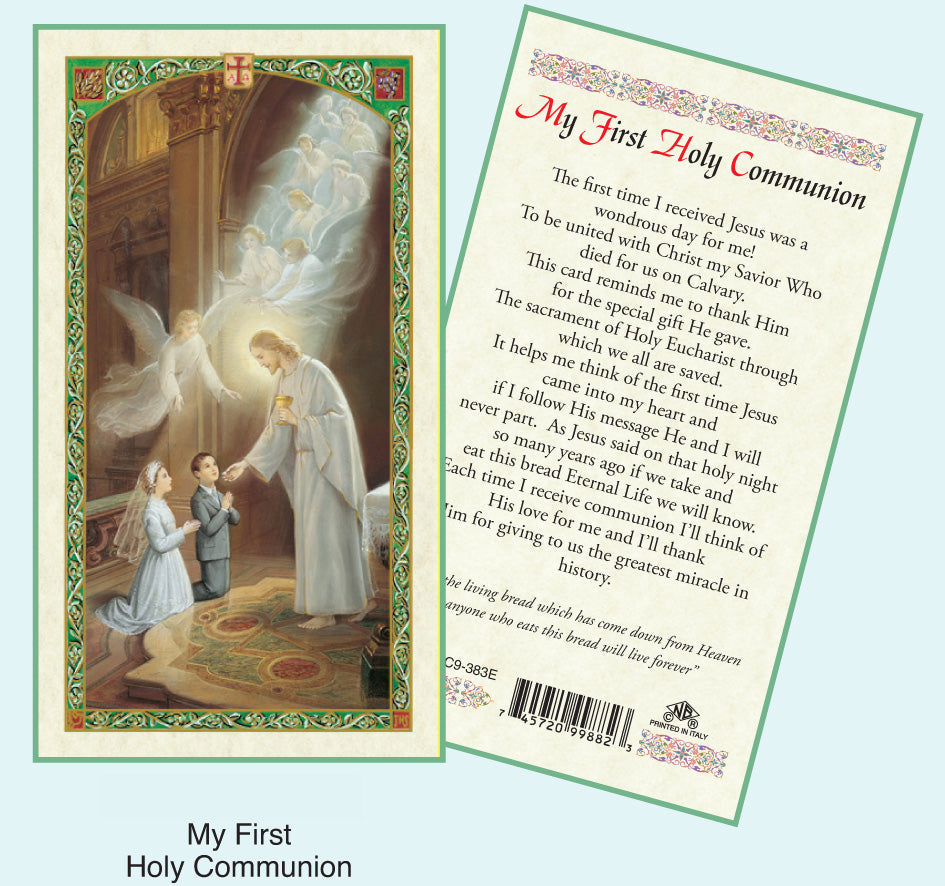 PRAYER CARD 1ST HOLY COMMUNION