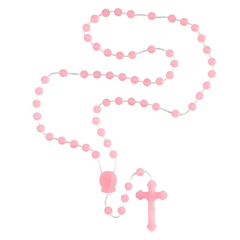 Rose-Scented Pink Cord Rosary