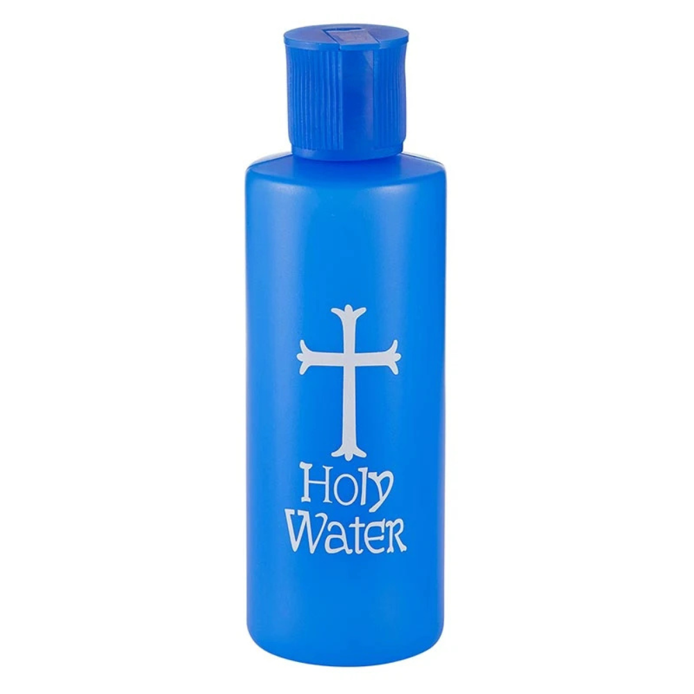 4oz Blue Holy Water Bottle - 24 Pk
