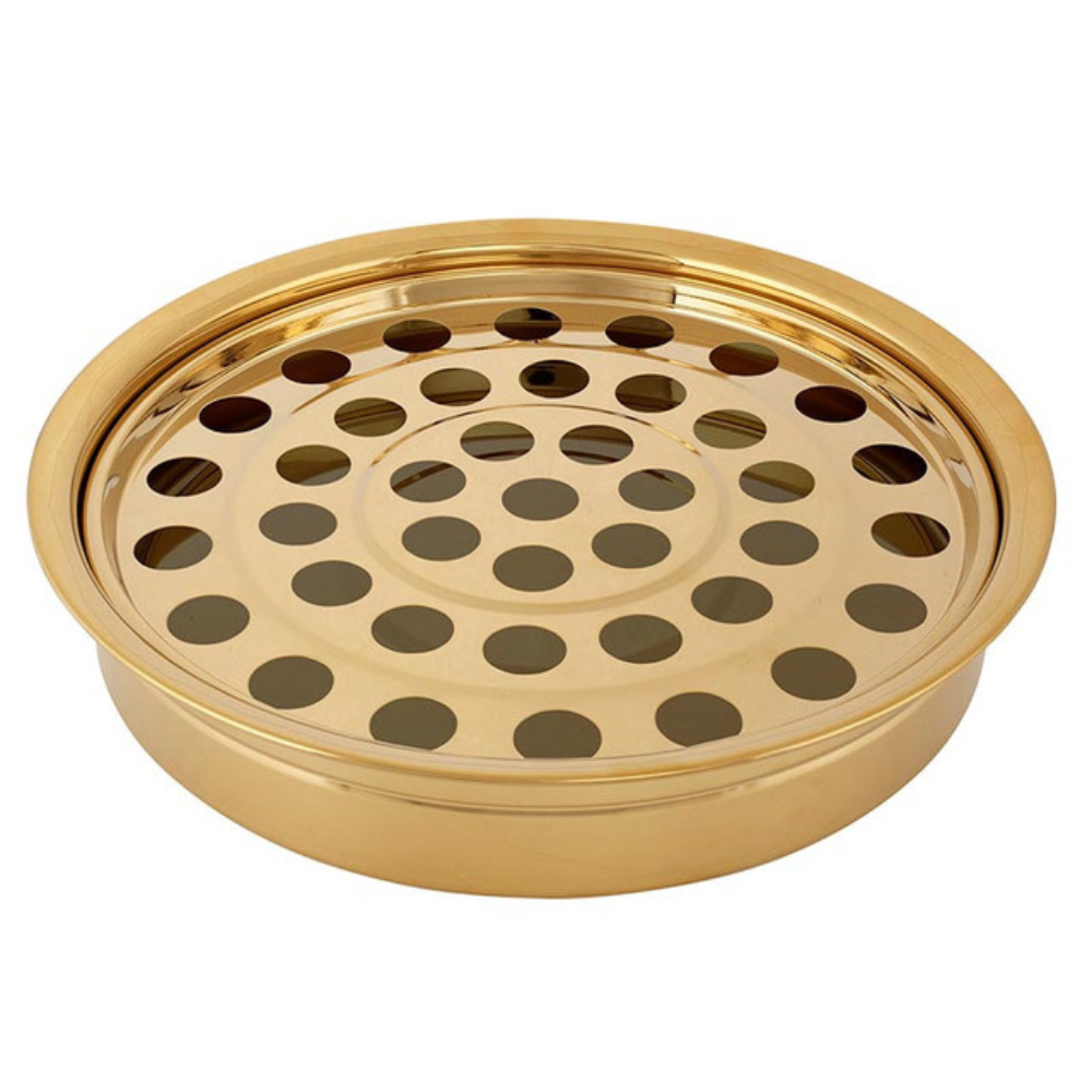 Brass Finish Communion Tray