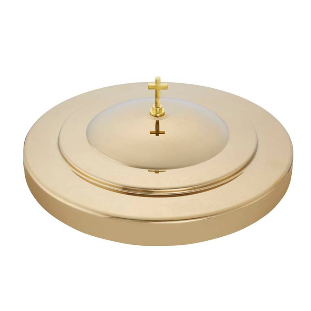 Brass Finish Communion Tray Cover