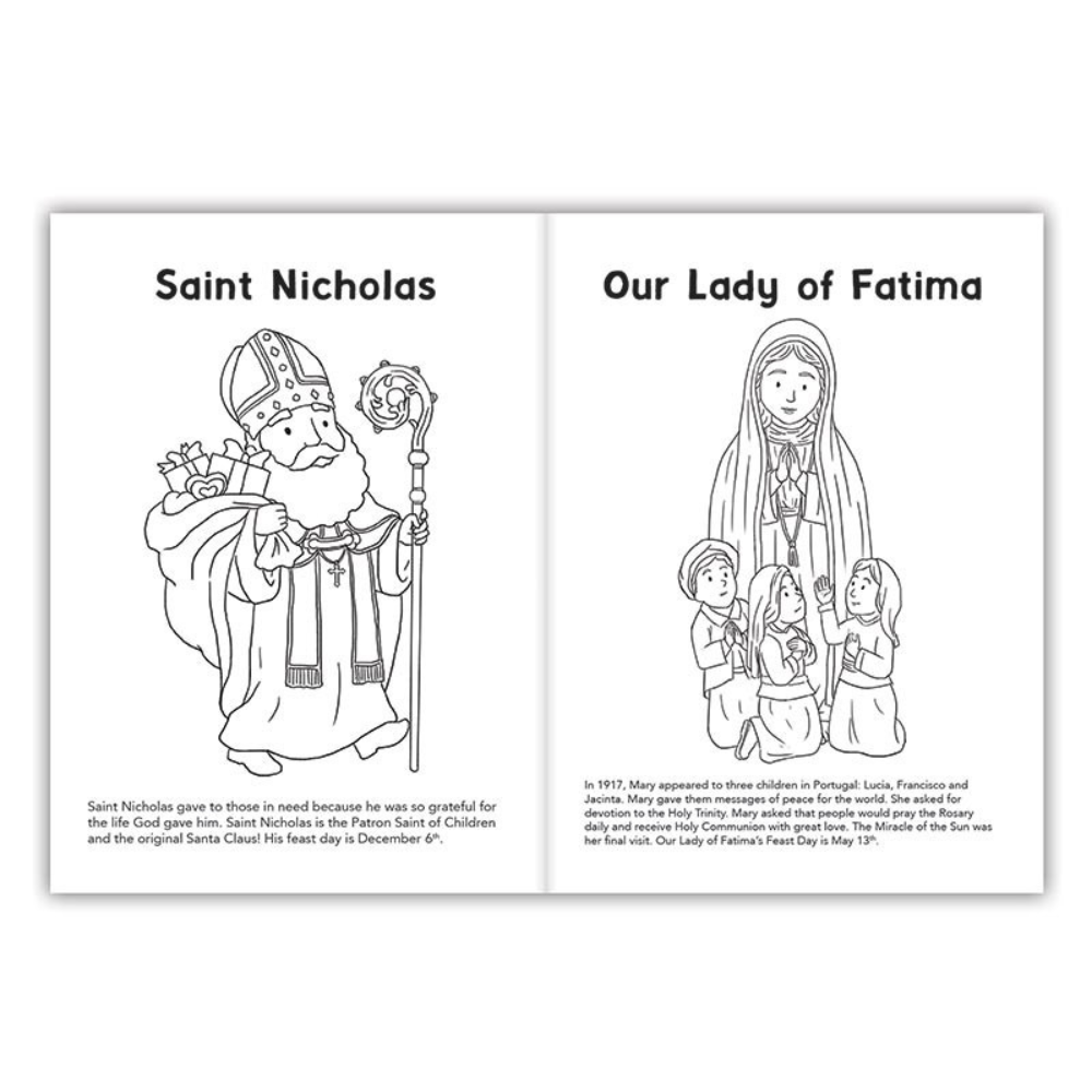 Mini Saints Colouring Book - Pk 18