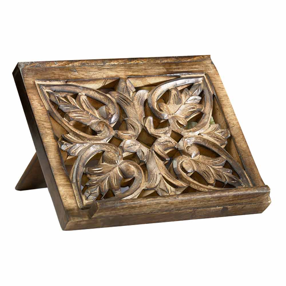 Ornate Wood Carved Bible/Missal Stand