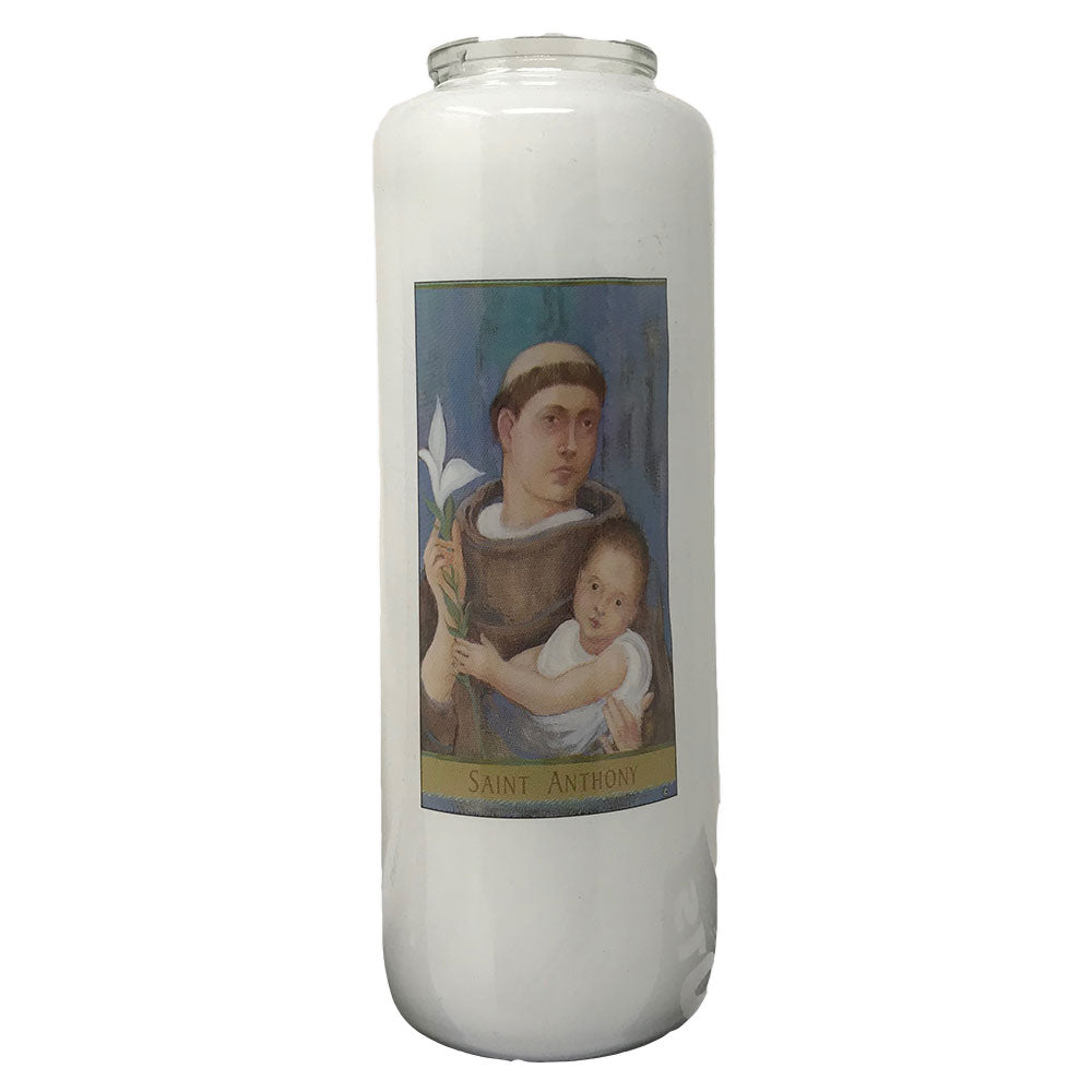 6 Day Saint Anthony Glass Devotional Light
