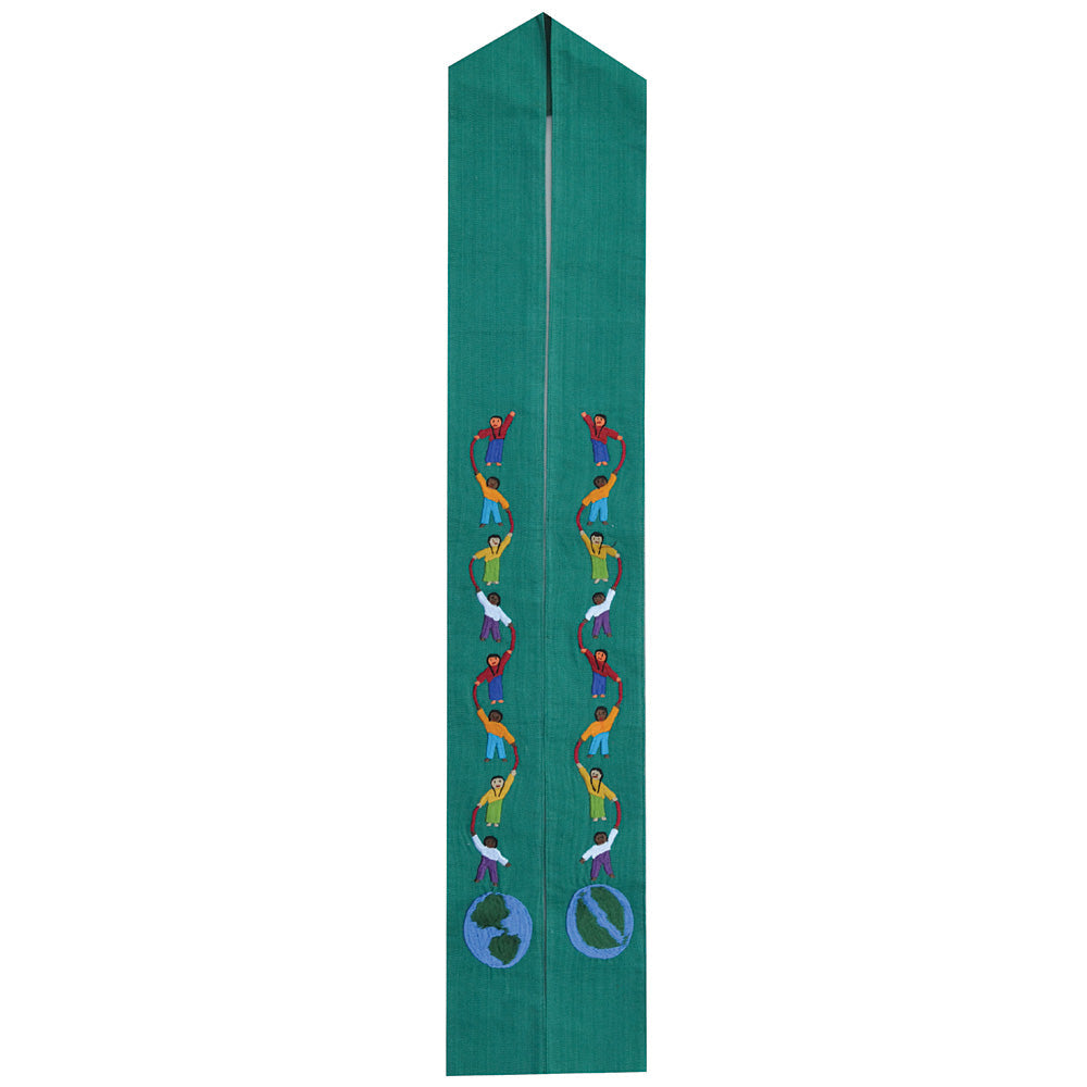 Fair Trade Dancing Children Overlay Stole