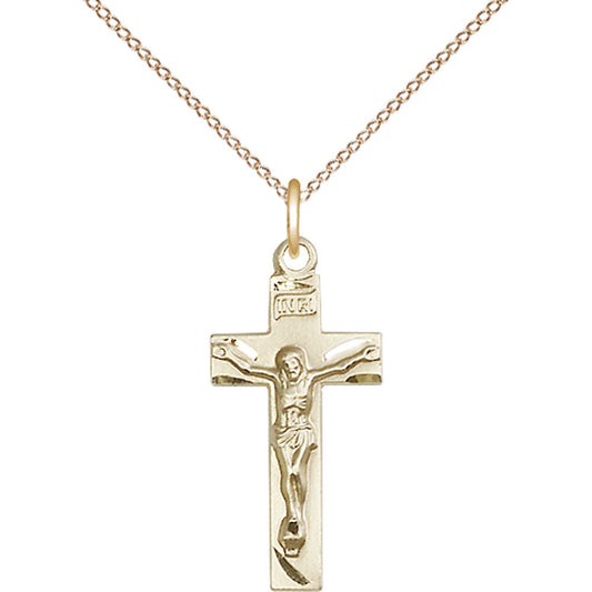 Gold Filled Crucifix Pendant - 0006GF