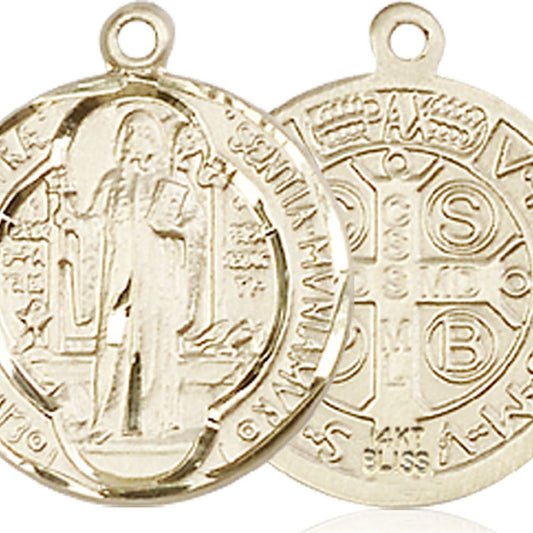 14kt Gold Saint Benedict Pendant - 0026BKT