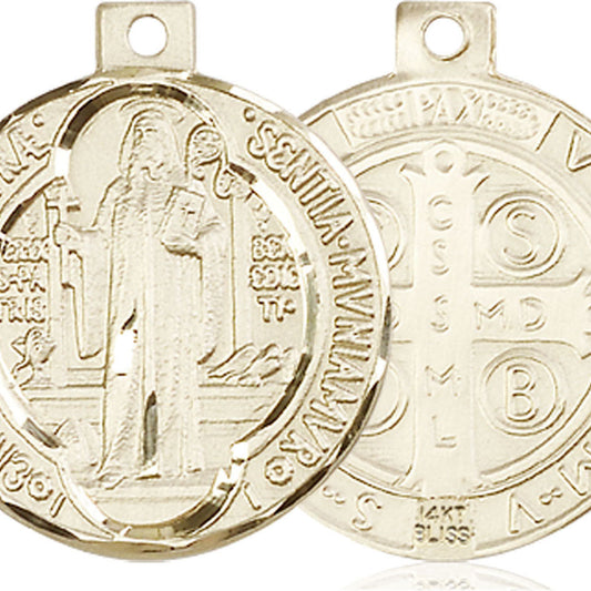 14kt Gold Saint Benedict Pendant - 0027BKT