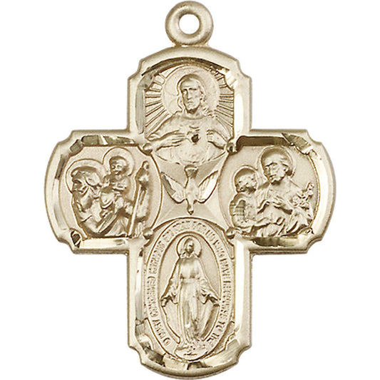 14kt Gold 4-Way Pendant - 0040KT