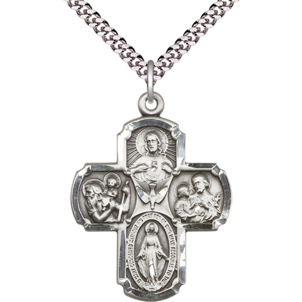 Sterling Silver 4-Way Pendant - 0040SS