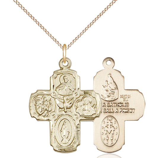 Gold Filled 4-Way Pendant - 0041GF