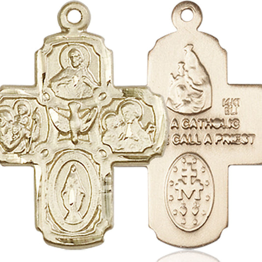 14kt Gold 4-Way Pendant - 0041KT