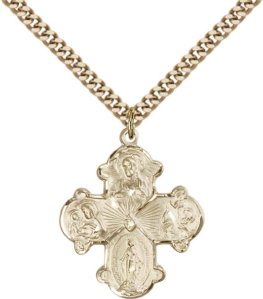 Gold Filled 4-Way Pendant - 0042GF