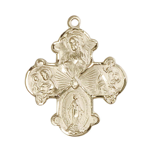 14kt Gold 4-Way Pendant - 0042KT