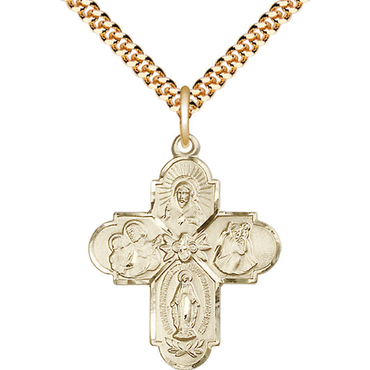 Gold Filled 4-Way Pendant - 0043GF