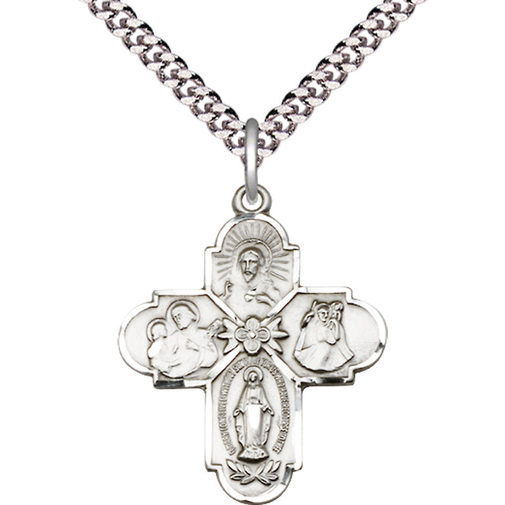 Sterling Silver 4-Way Pendant - 0043SS