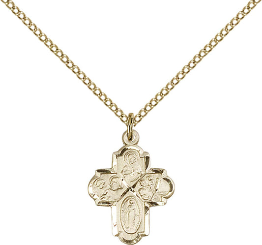 Gold Filled 4-Way Pendant - 0047GF