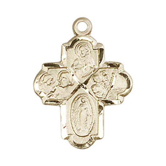 14kt Gold 4-Way Pendant - 0047KT